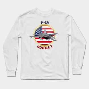 F-18 Hornet USA Long Sleeve T-Shirt